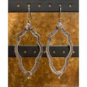 Silpada Earrings Sterling Silver Frame Dangle Vintage